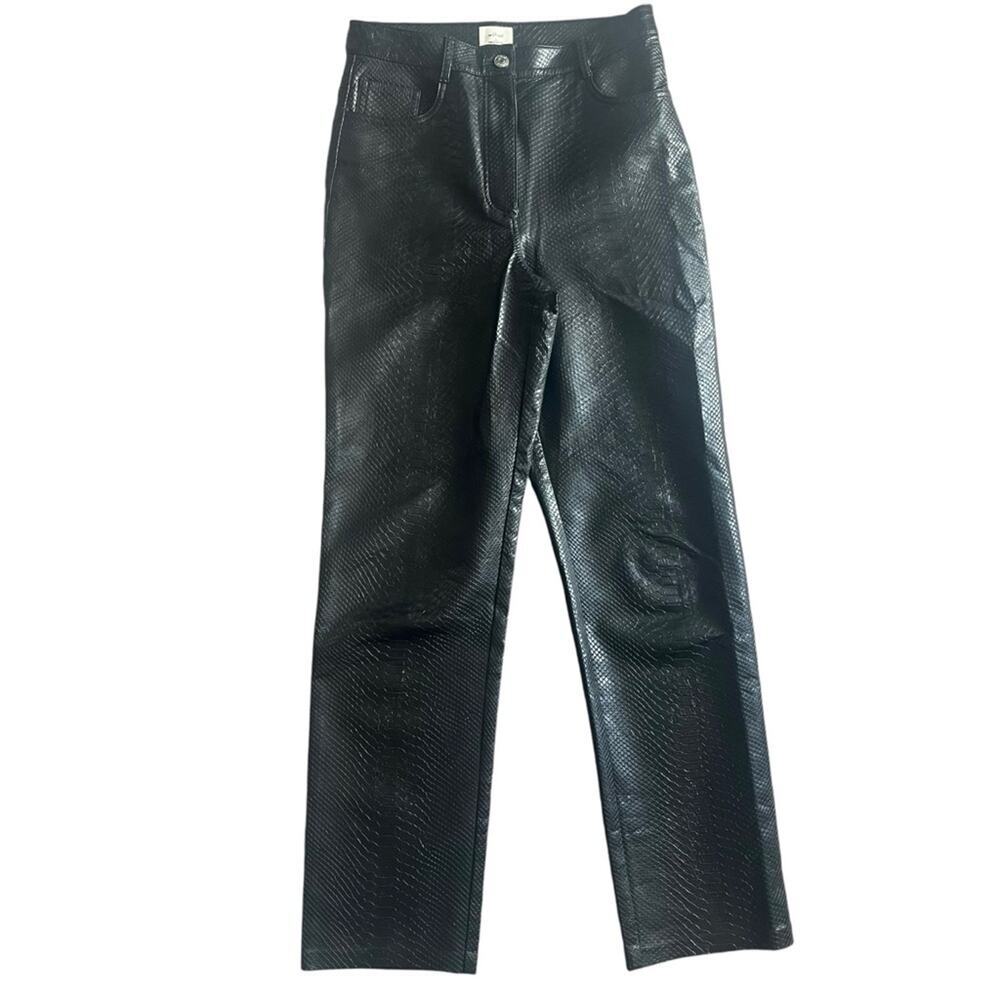 Aritzia Wilfred Melina women’s Faux Snakeskin Ultra-Highrise Pants Size 6